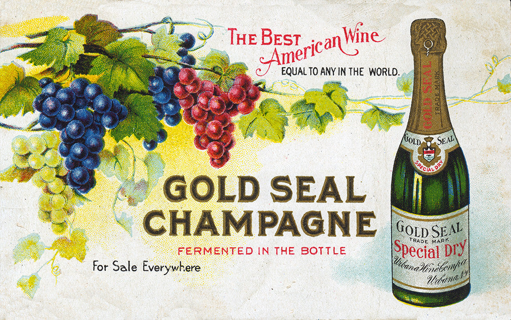 Urbana Wine – Gold Seal Champagne Advertisement - Print - Stomping Grounds