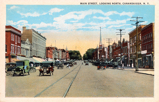 Main Street, Looking North, Canandaigua, NY - Print - Stomping Grounds