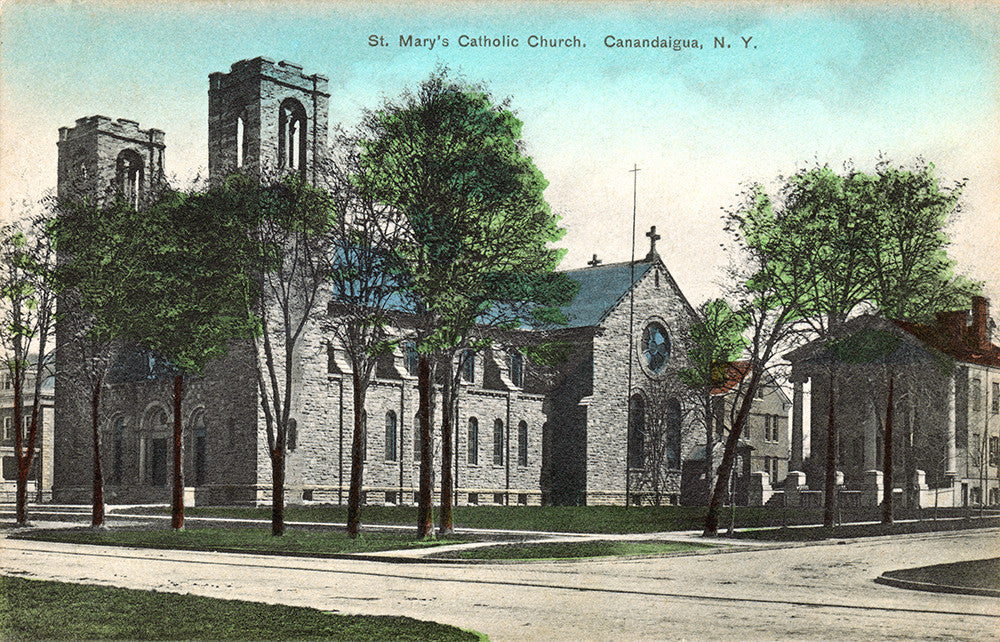 Saint Mary’s Catholic Church, Canandaigua, NY - Print - Stomping Grounds