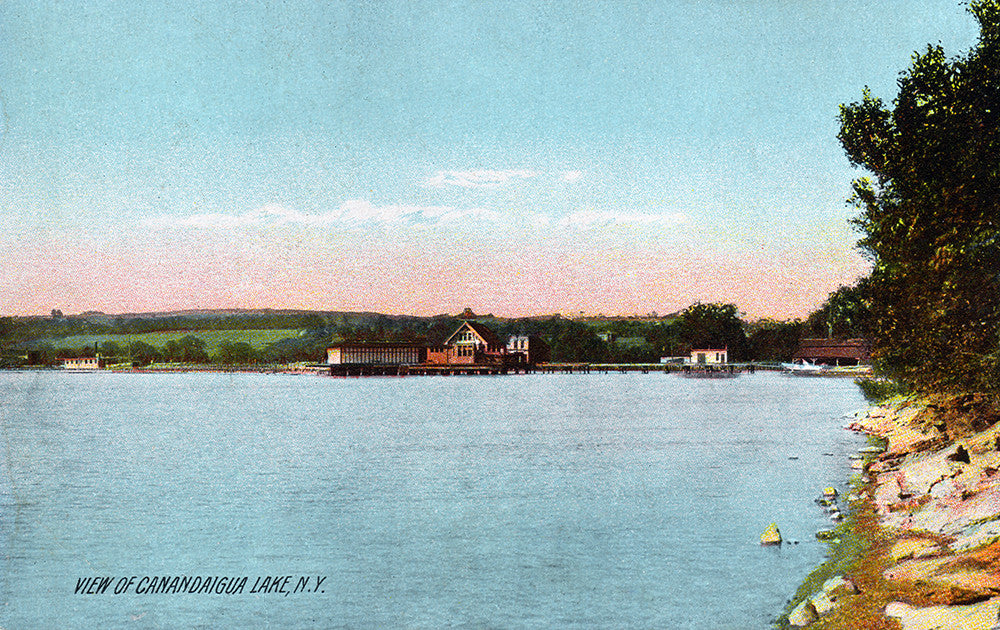 View of Canandaigua Lake, Canandaigua, NY - Print - Stomping Grounds