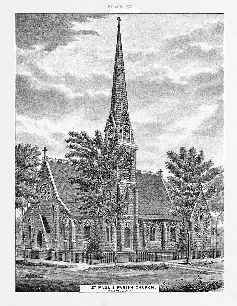 Saint Paul’s Parish Church, Waterloo, NY - Print - Stomping Grounds