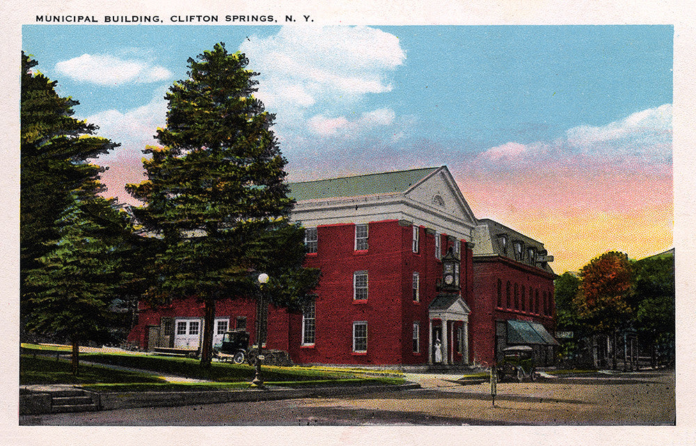 Municipal Building, Clifton Springs, NY - Print - Stomping Grounds
