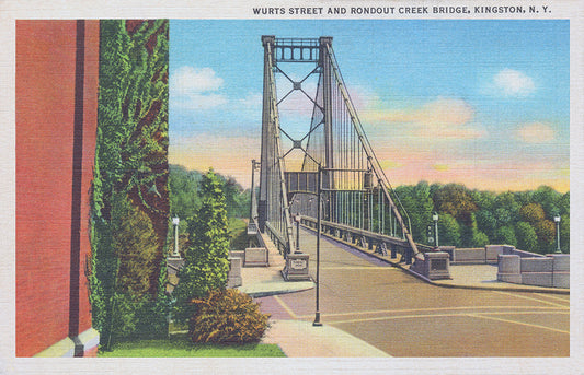 Wurts Street and Rondout Creek Bridge, Kingston, NY - Print - Stomping Grounds