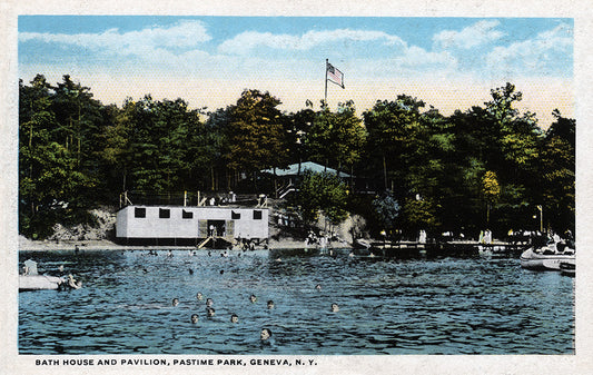 Bath House and Pavilion, Pastime Park, Geneva, NY - Print - Stomping Grounds