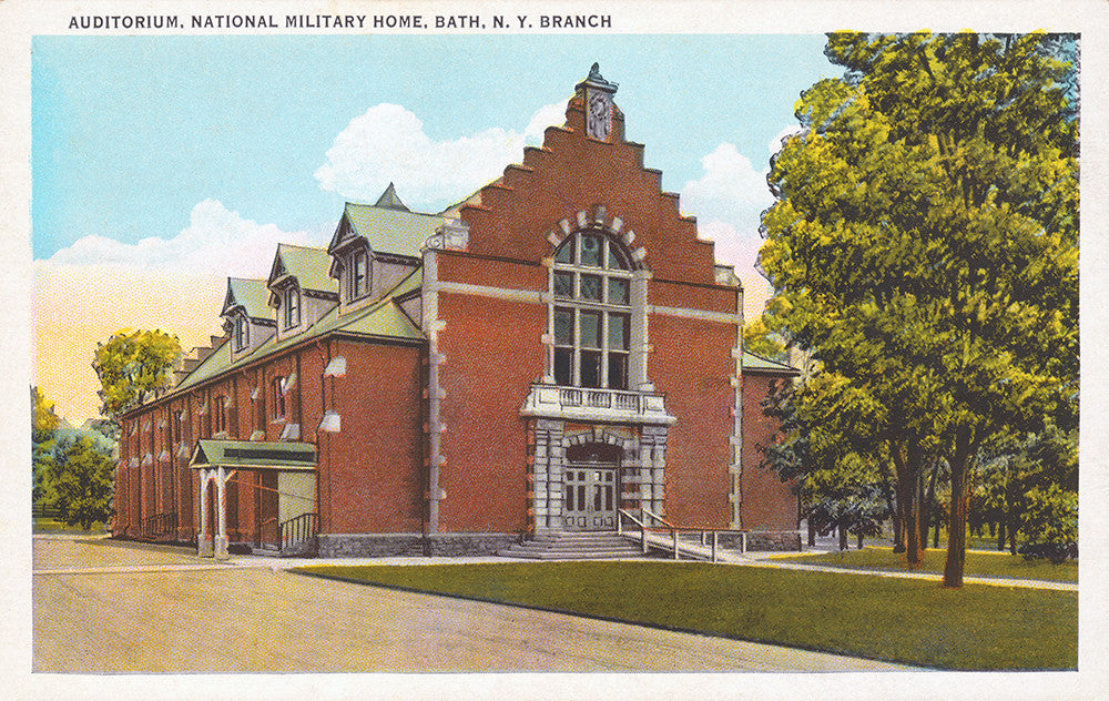 Auditorium, National Military Home, Bath, NY Branch - Print - Stomping Grounds