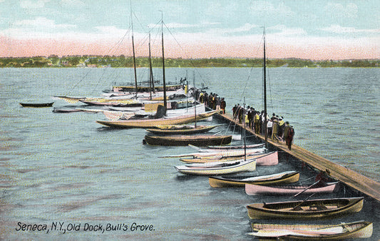 Seneca, NY, Old Dock, Bull's Grove - Print - Stomping Grounds