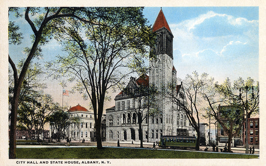 City Hall and State House, Albany NY - Print - Stomping Grounds