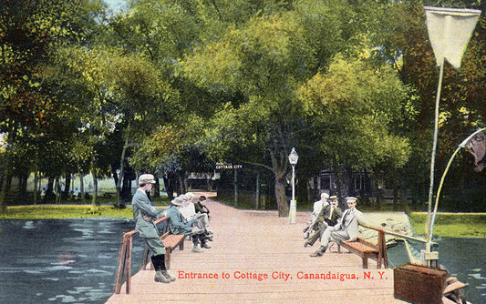 Entrance to Cottage City, Canandaigua NY - Print - Stomping Grounds
