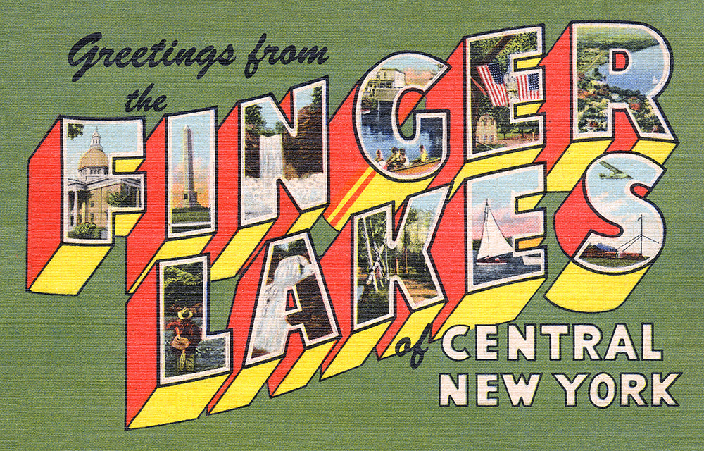 Greetings From the Finger Lakes of Central New York - Print - Stomping Grounds
