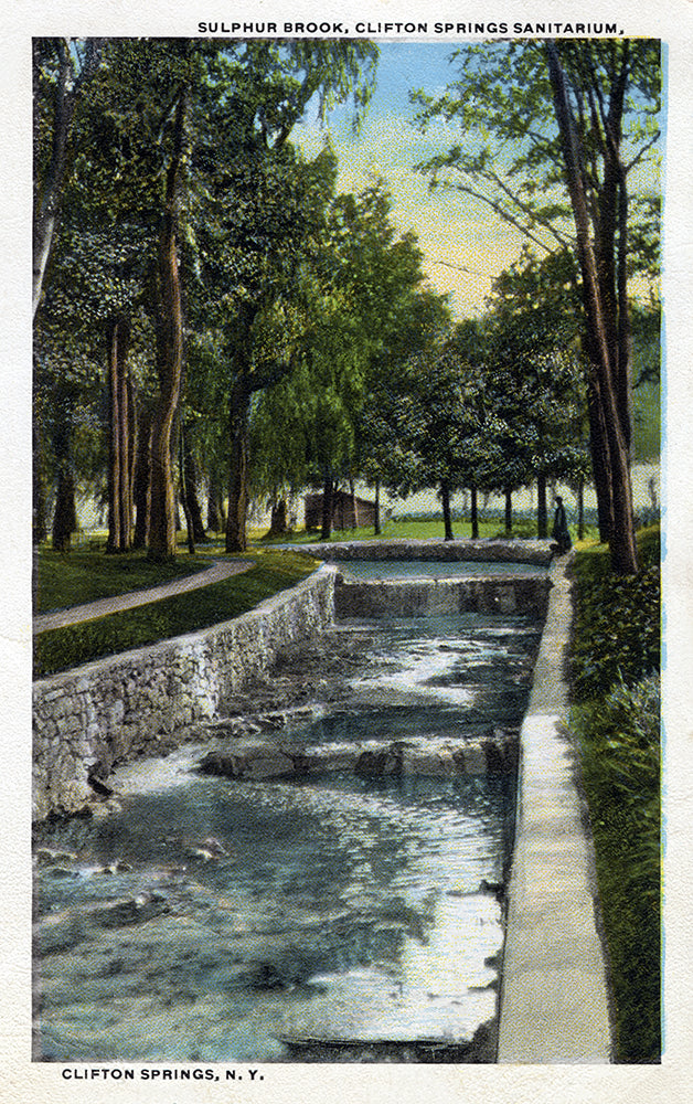 Sulfur Brook, Clifton Springs Sanitarium, Clifton Springs, NY - Print - Stomping Grounds