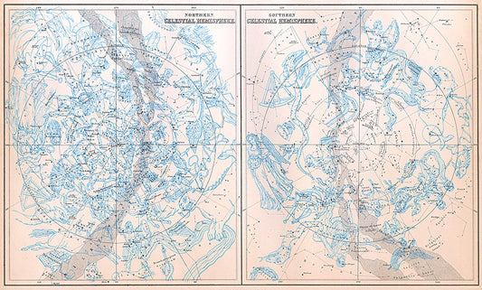 Northern / Southern Celestial Hemisphere - Print - Stomping Grounds