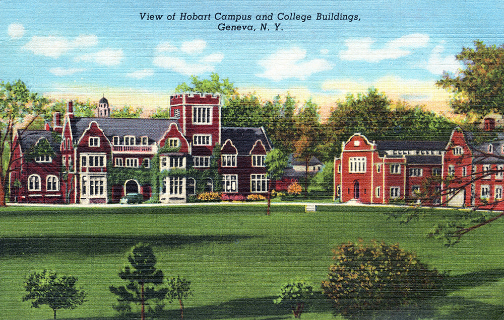 View of Hobart Campus and College Buildings, Geneva NY - Print - Stomping Grounds