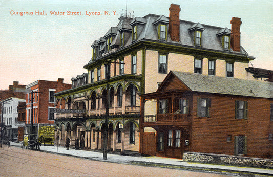 Congress Hall, Water Street, Lyons NY - Print - Stomping Grounds