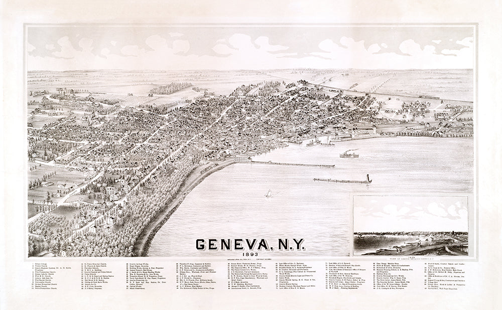 Geneva New York, 1893 - Print - Stomping Grounds