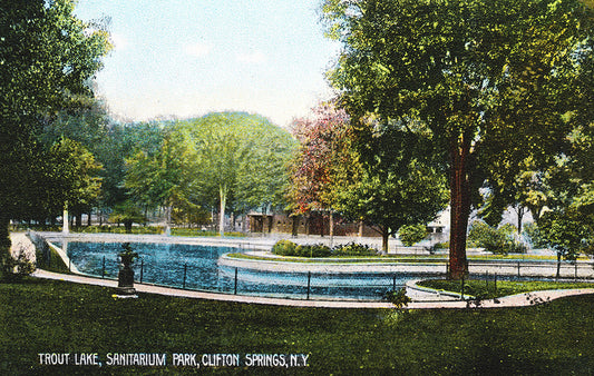 Trout Lake, Sanitarium Park, Clifton Springs, NY - Print - Stomping Grounds