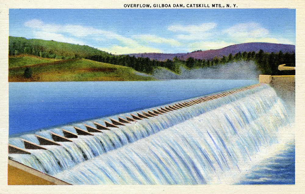 Overflow, Gilboa Dam, Catskill Mountains, NY - Print - Stomping Grounds