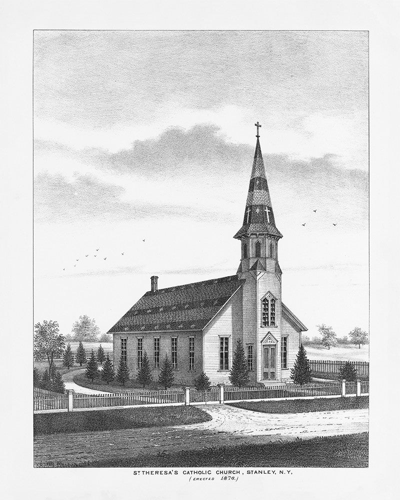 Saint Theresa’s Catholic Church, Stanley, NY - Print - Stomping Grounds