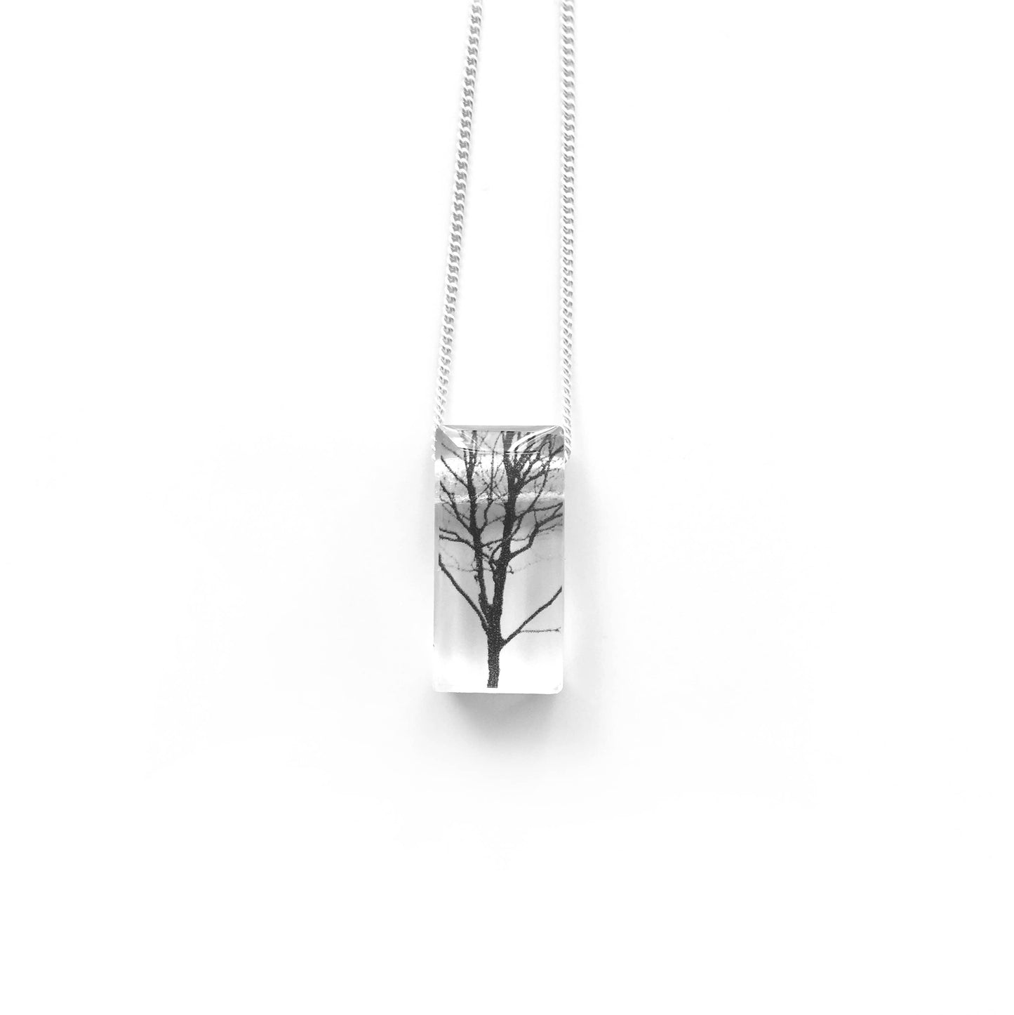 Black Drop Designs - Tiny Tree Necklace