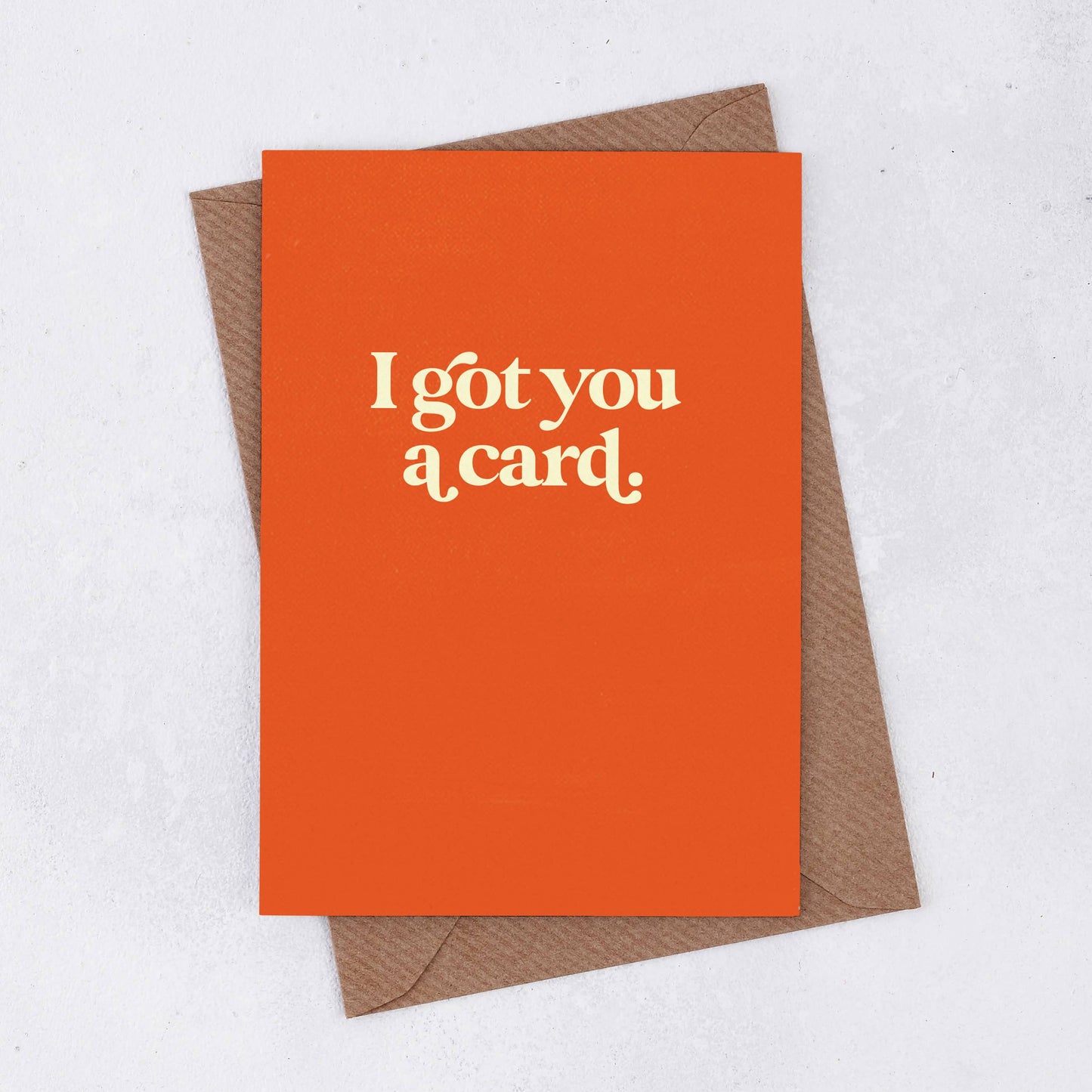 Bookishly - 'I got you a card' Retro Greetings Card