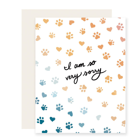 Slightly Stationery - Paw Rainbow - Pet Sympathy Card