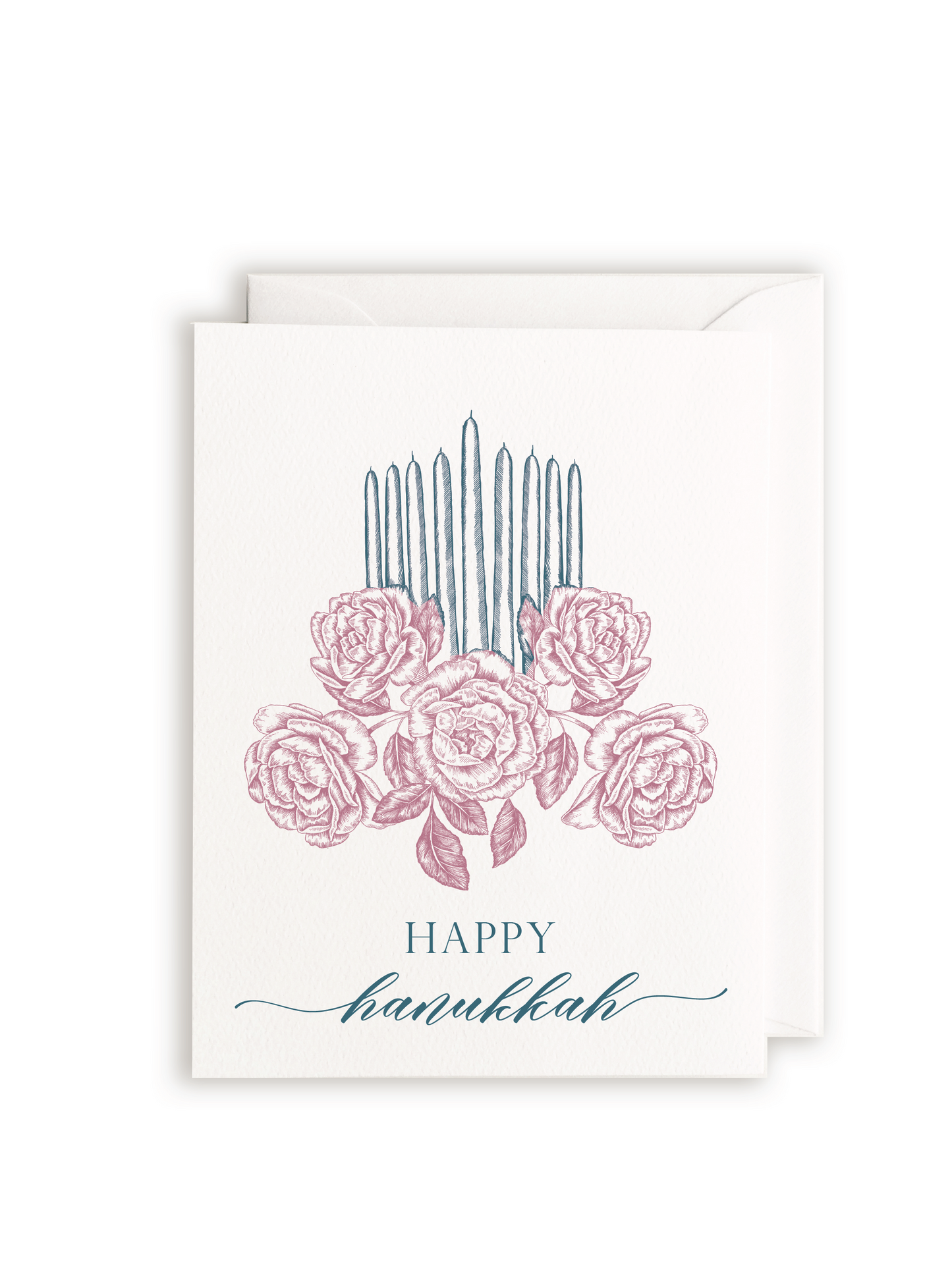 Rust Belt Love Paperie - Happy Hanukkah Letterpress Greeting Card