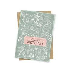 Birthday Flora - Notecard - Stomping Grounds