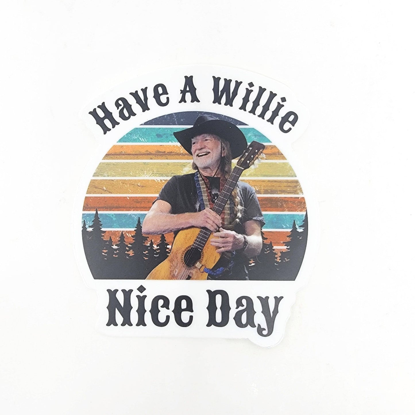 Candlelit Desserts - Vinyl Sticker - Have a Willie Nice Day
