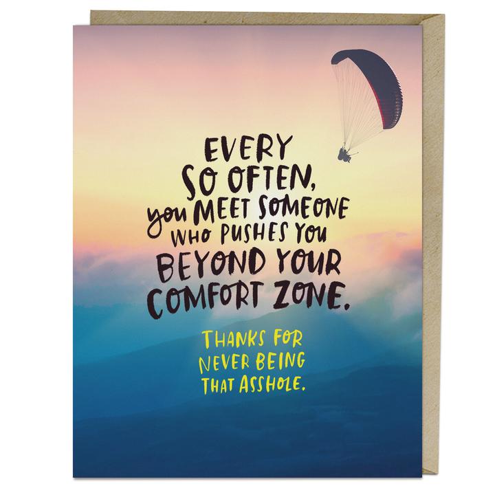 Comfort Zone Card - Notecard - Stomping Grounds