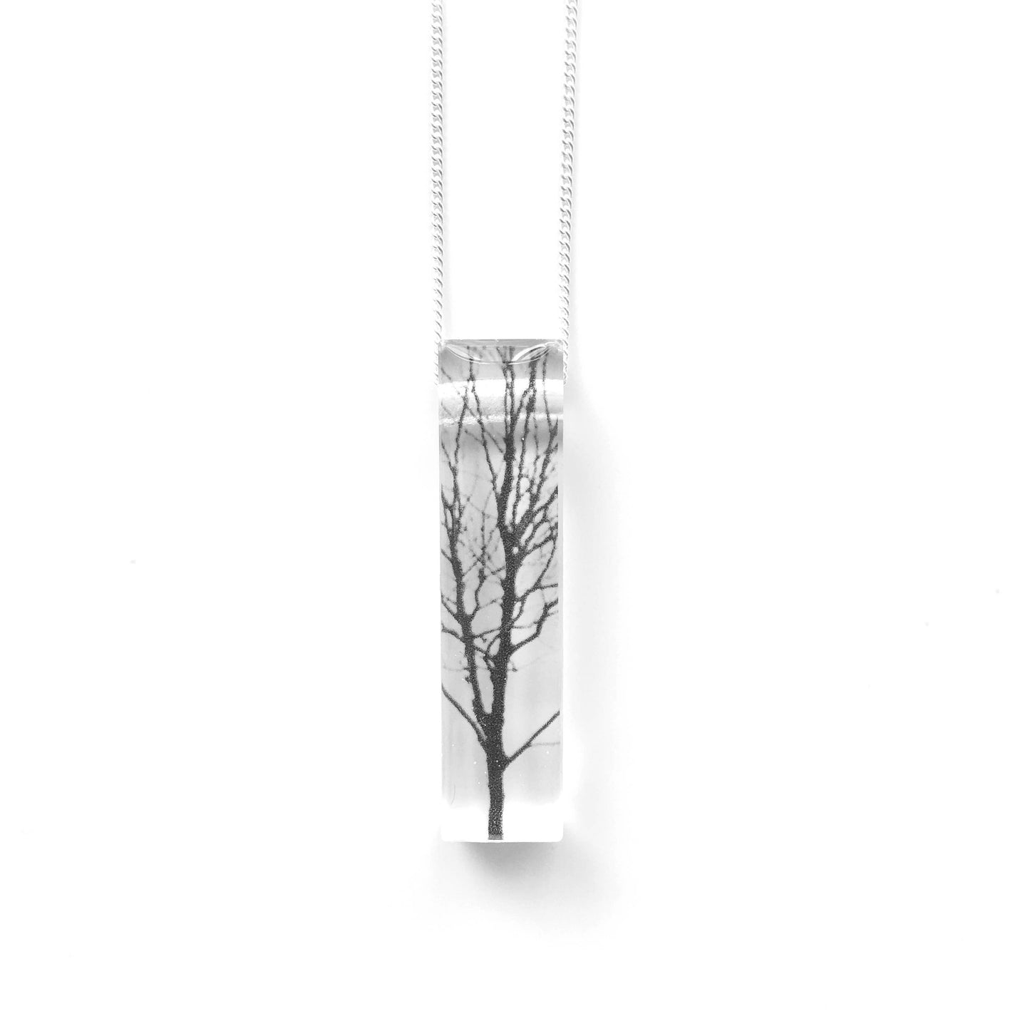 Black Drop Designs - Skinny Tree Necklace