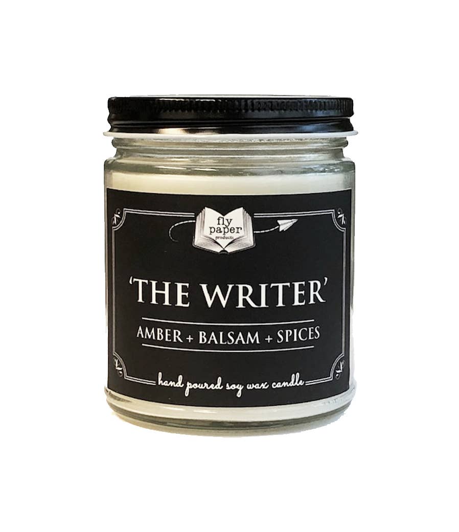 Fly Paper Products - The Writer Literary 9oz Glass Candle