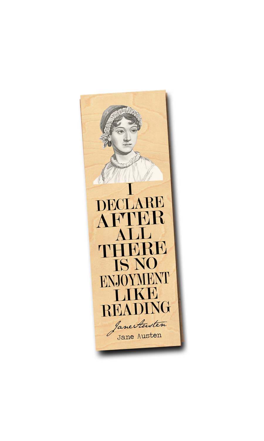 Fly Paper Products - Jane Austen "No enjoyment like reading" Literary Bookmark