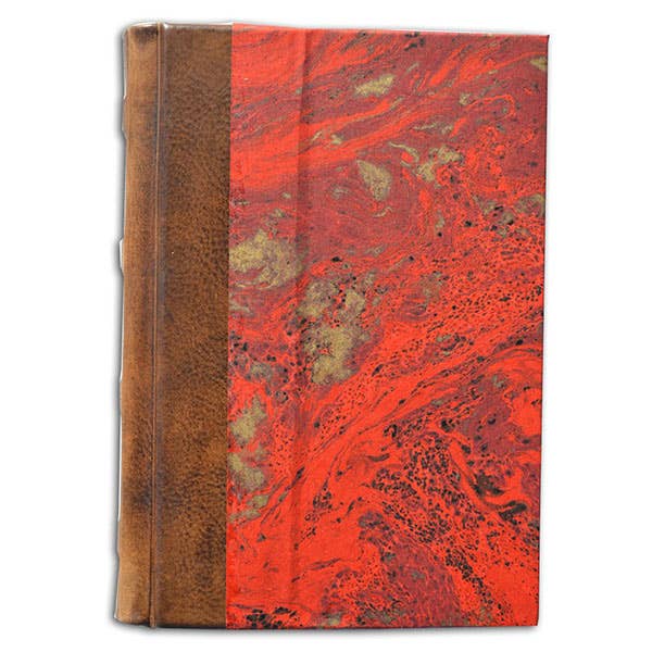 Freund Mayer & Co. - Leather & Marble Journal Book 5x7"-Made in Italy