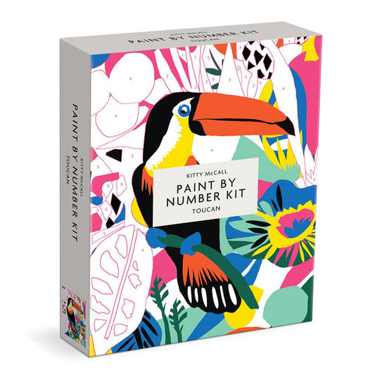 Galison Paint By Number Kit: Kitty McCall Toucan