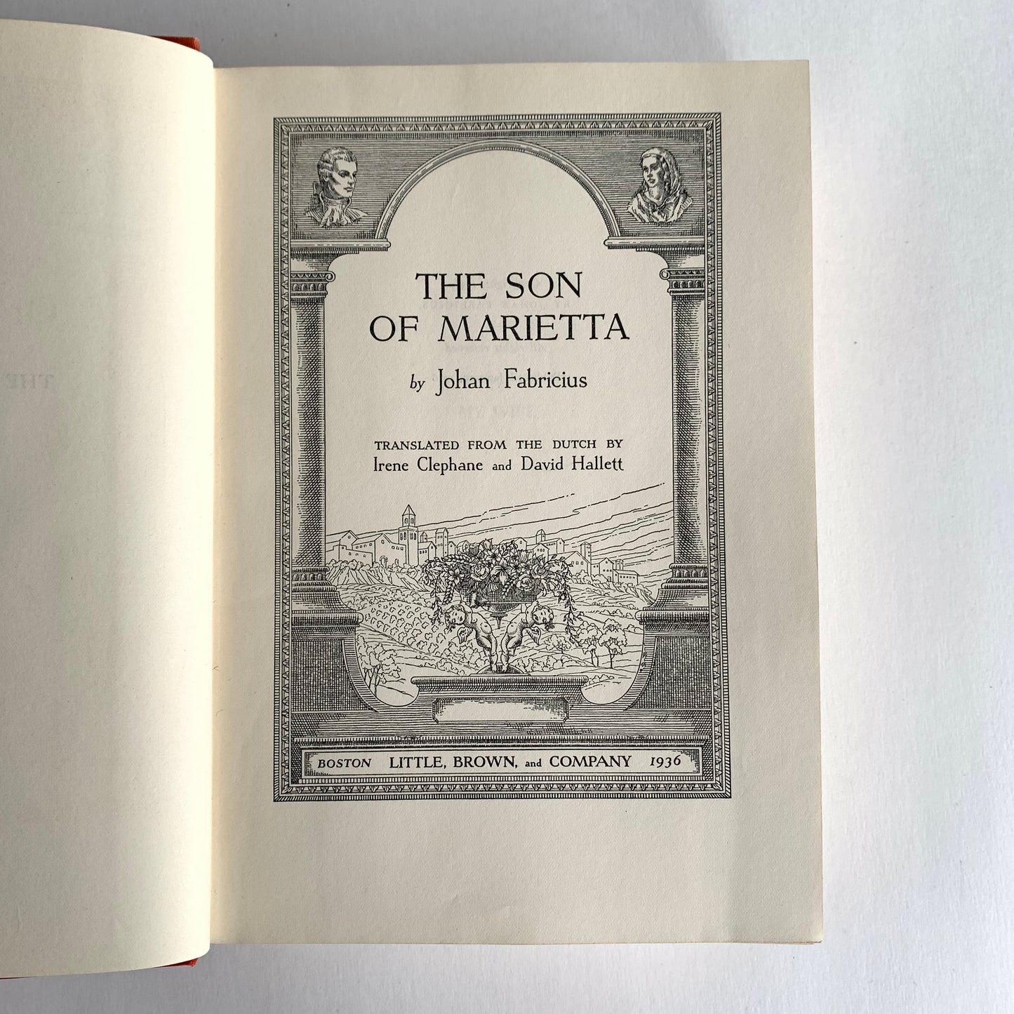 Vintage Book- The Son of Marietta by Johan Fabricius
