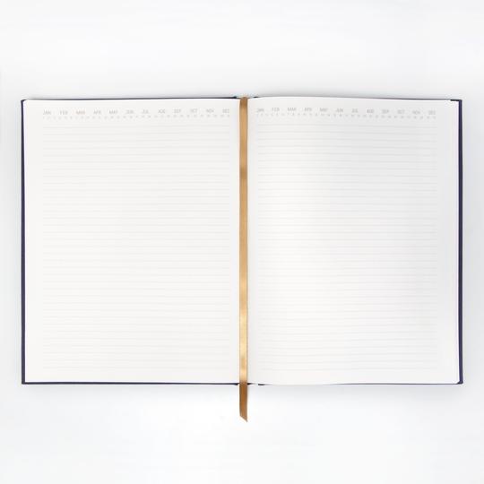 LINEAR CLOTH JOURNAL | NAVY LINEAR GEO "NOTES"