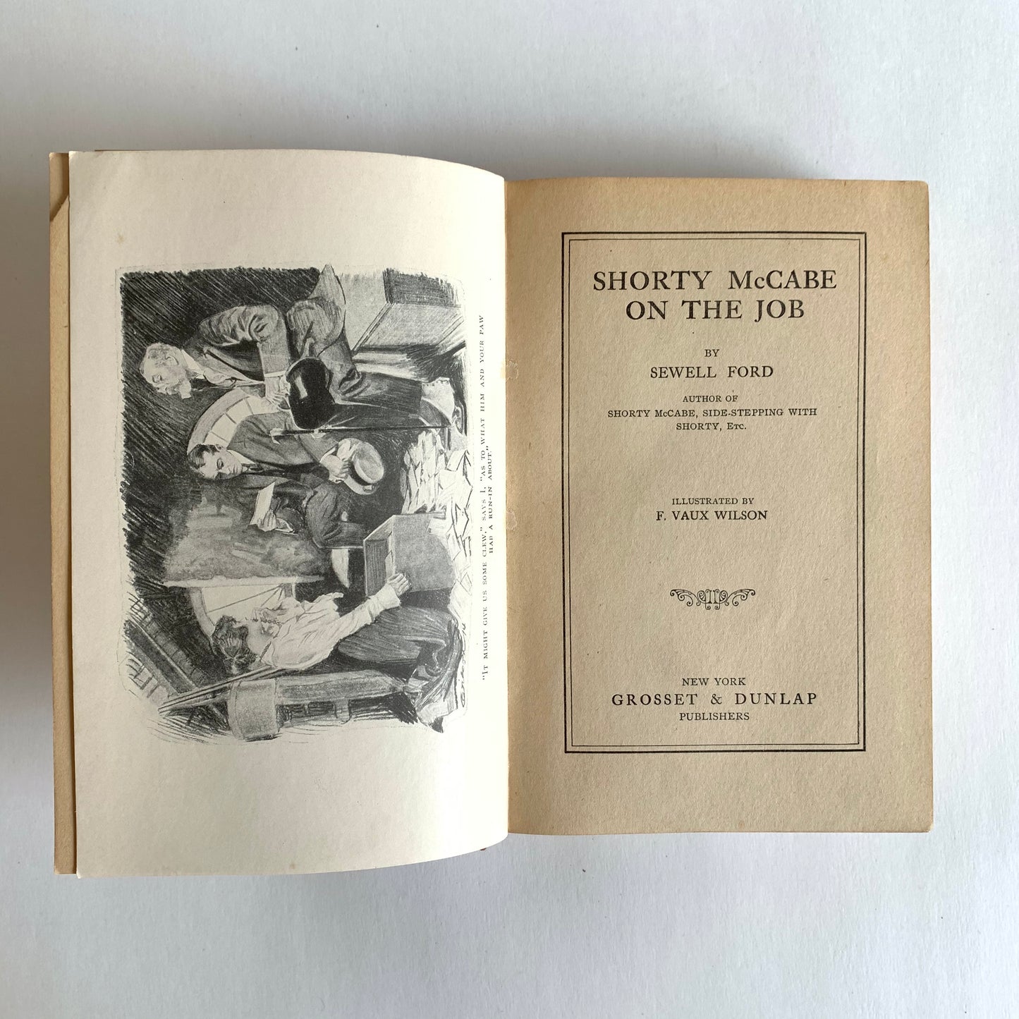 Vintage Book- Shorty McCabe on the Job by Sewell Ford