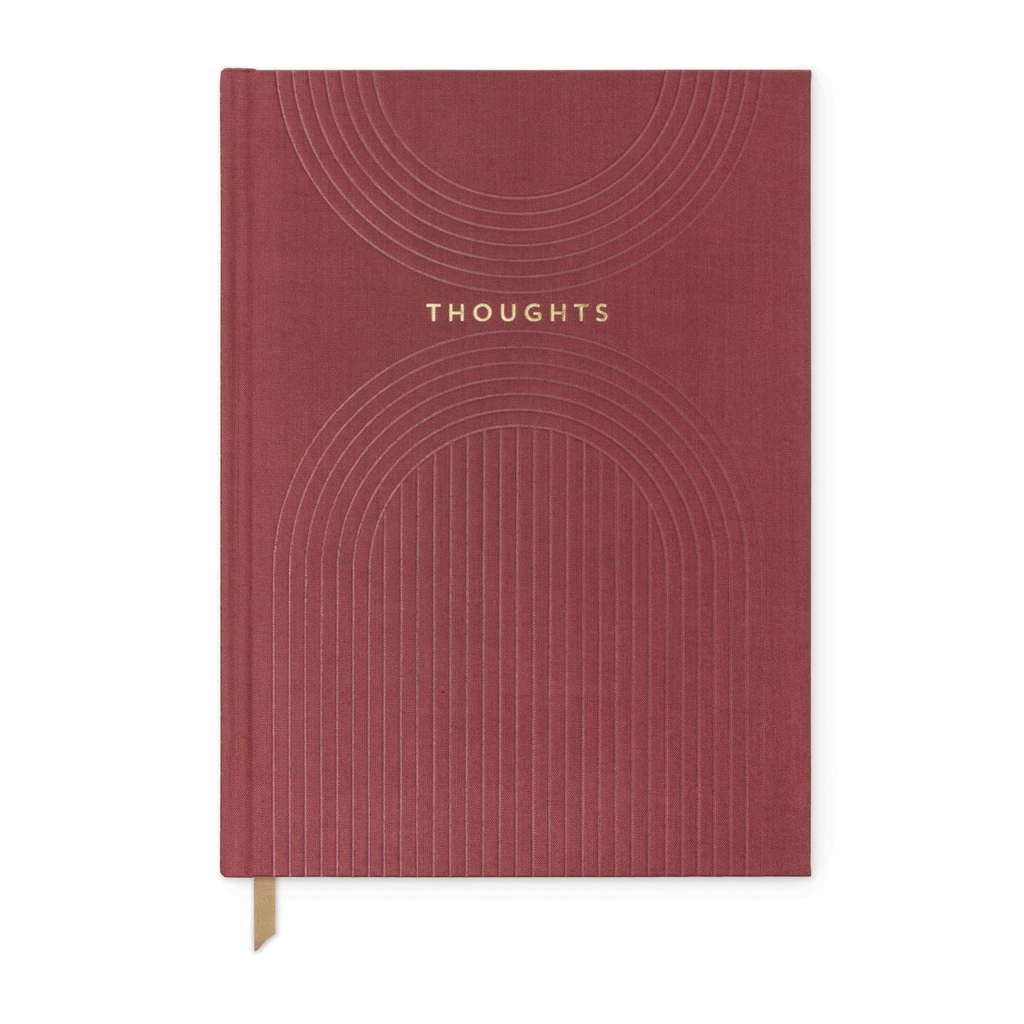 LINEAR CLOTH JOURNAL | BURGUNDY LINEAR CURVES "THOUGHTS"
